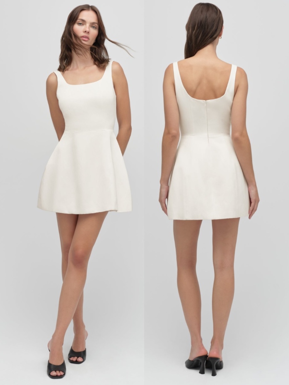NEW FAVORITE DAUGHTER 'Nobody Wants This' IVORY Pockets THE Morgan Mini DRESS 6